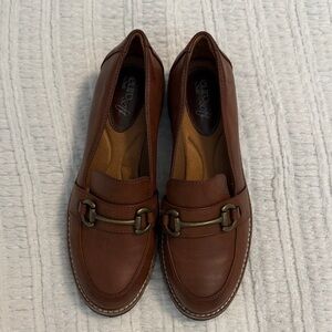 Sofft Women's Brown Leather Bit Loafers